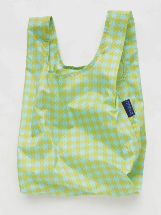 BAGGU Handbags - NWT Baby Baggu - Mint Pixel Gingham